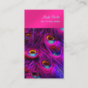 Carte De Visite PixDezines Peacock Feather/Psychedelic Fuschia