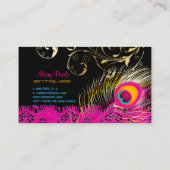 Carte De Visite PixDezines Peacock+filigree+dentelle/do-it-yoursel (Dos)