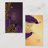 Carte De Visite PixDezines Peacocks on gilet iron/DO-IT-YOURSELF c (Devant / Derrière)