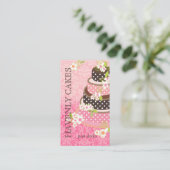 Carte De Visite PixDezines Pink + Chocolate Cake/Bakery/pâtisserie (Debout devant)