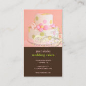 Carte De Visite PixDezines PINK+CHOCOLATE/GÂTEAU MARIAGE/SWIRLS (Dos)