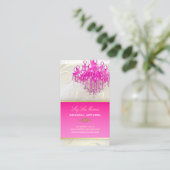 Carte De Visite PixDezines PINK CRYSTAL CHANDELIER+CÂBLES (Debout devant)