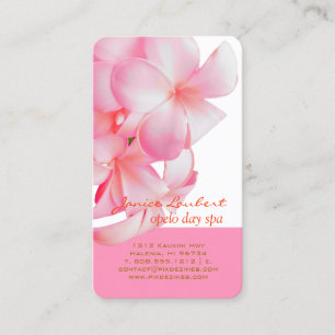 Carte De Visite PixDezines PINK KONA PLUMERIAS
