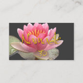 Carte De Visite PixDezines Pink Lotus, guérisseur méditatif (Dos)