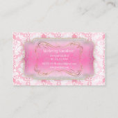 Carte De Visite PixDezines Pique Damask Vintage (Dos)