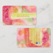 Carte De Visite PixDezines pivoines bouquets/do-it-yourself arrièr (Devant / Derrière)