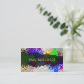 Carte De Visite PixDezines plaques de peinture/boule/faux argent (Debout devant)