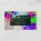 Carte De Visite PixDezines plaques de peinture/boule/faux argent (Dos)