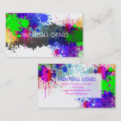 Carte De Visite PixDezines plaques de peinture/boule/faux argent (Devant / Derrière)