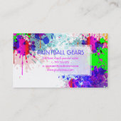 Carte De Visite PixDezines plaques de peinture/boule/faux argent (Dos)