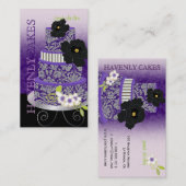 Carte De Visite PixDezines Plum Pudding Gâteau/boulangerie/pâtisse (Devant / Derrière)