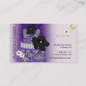 Carte De Visite PixDezines Plum Pudding Gâteau/boulangerie/pâtisse (Dos)