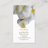 Carte De Visite PixDezines Plumeria+do-it-yourself de couleurs (Dos)