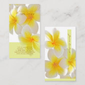 Carte De Visite PixDezines Plumeria Hawaii (Devant / Derrière)
