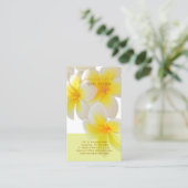 Carte De Visite PixDezines Plumeria Hawaii (Debout devant)