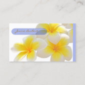 Carte De Visite PixDezines Plumeria Hawaii (Dos)