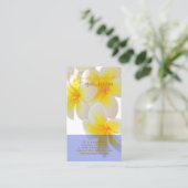 Carte De Visite PixDezines Plumeria Hawaii (Debout devant)
