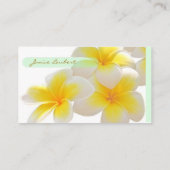 Carte De Visite PixDezines Plumeria Hawaii/DO-IT-YOURSELF polices+ (Dos)