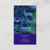 Carte De Visite PixDezines plumes de paon (Dos)