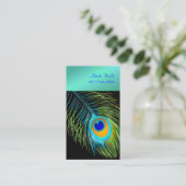 Carte De Visite PixDezines plumes de paon (Debout devant)