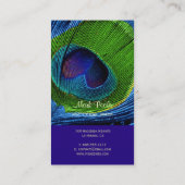 Carte De Visite PixDezines plumes de paon (Dos)