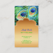 Carte De Visite PixDezines Plumes de paon (Dos)