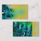 Carte De Visite PixDezines plumes de paon/psychédélique (Devant / Derrière)