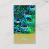 Carte De Visite PixDezines plumes de paon/psychédélique (Dos)