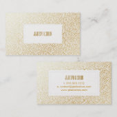 Carte De Visite PixDezines points d'or faux (Devant / Derrière)