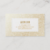 Carte De Visite PixDezines points d'or faux (Dos)