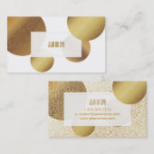 Carte De Visite PixDezines points d'or faux (Devant / Derrière)