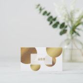 Carte De Visite PixDezines points d'or faux (Debout devant)