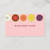 Carte De Visite PixDezines Pomme rouge / smoothie (Dos)