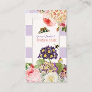 Carte De Visite PixDezines primrose vintage, pivoines
