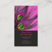 Carte De Visite PixDezines Psychedelic Peacock, Customisez-Le! (Dos)