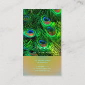 Carte De Visite PixDezines Psychedelic Peacock, Customisez-Le ! (Dos)