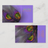 Carte De Visite PixDezines Psychedelic Peacock, Customisez-Le ! (Devant / Derrière)