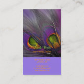 Carte De Visite PixDezines Psychedelic Peacock, Customisez-Le ! (Dos)