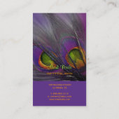 Carte De Visite PixDezines Psychedelic Peacock, Customisez-Le ! (Dos)