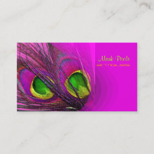 Carte De Visite PixDezines Psychedelic Peacock, Customisez-Le!