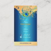 Carte De Visite PixDezines psychédélique Peacock+bleu métallique (Dos)