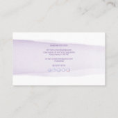 Carte De Visite PixDezines Purple Aquarelle Brosse (Dos)