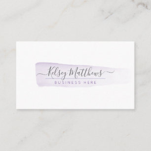 Carte De Visite PixDezines Purple Aquarelle Brosse