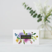 Carte De Visite PixDezines ranunculus/aquarelle/floral (Debout devant)