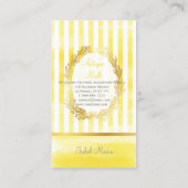 Carte De Visite PixDezines rayures blanches/aquarelle numérique ci (Dos)