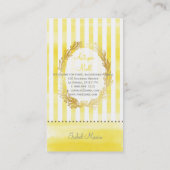 Carte De Visite PixDezines rayures blanches/aquarelle numérique ci (Dos)