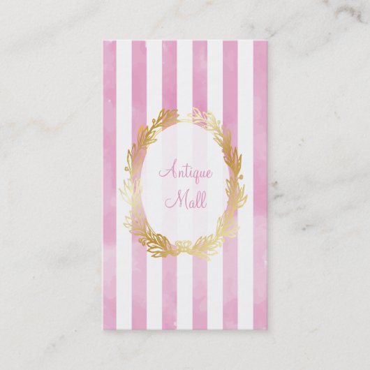 Carte De Visite PixDezines rayures blanches/aquarelle numérique ro (Devant)