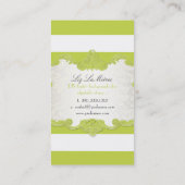 Carte De Visite PixDezines rayures réglables de classe+couleur (Dos)