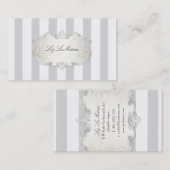 Carte De Visite PixDezines rayures réglables de classe+couleur (Devant / Derrière)