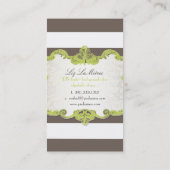 Carte De Visite PixDezines rayures réglables de classe+couleur (Dos)